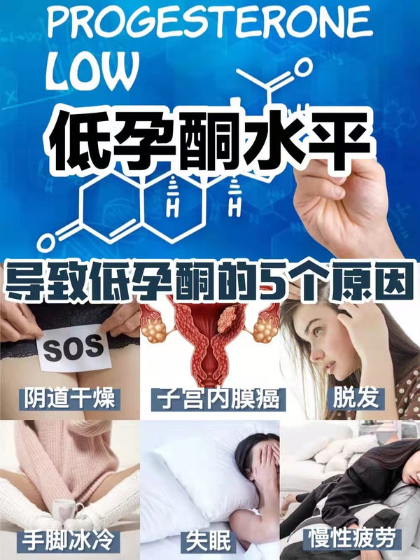 黄体-低孕酮水平‼️导致低孕酮水平的5个原因⁉️