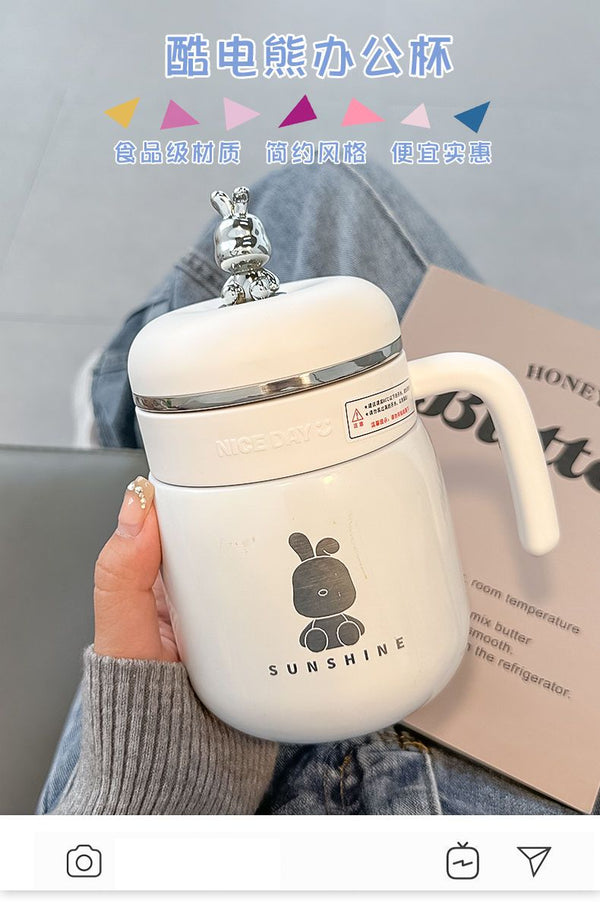 粉色316不锈钢保温杯