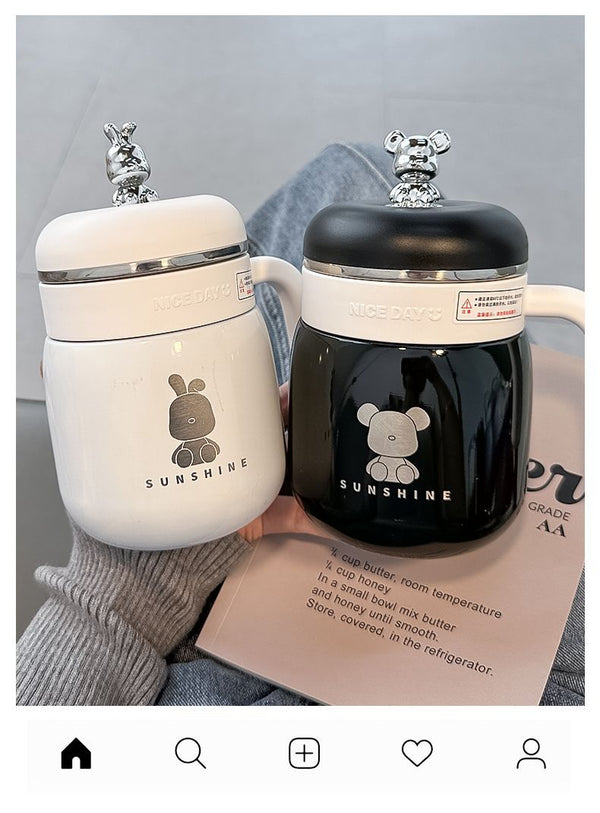 粉色316不锈钢保温杯