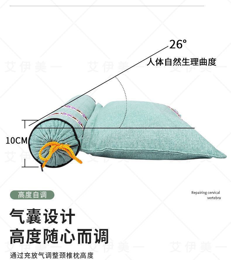 艾草颈椎枕 500g——护颈椎助睡眠枕芯修复病人专用——可热敷重启脖枕圆柱艾草枕